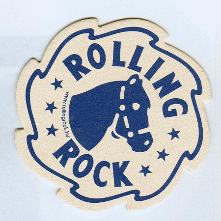 Rolling Rock podstawka Awers
