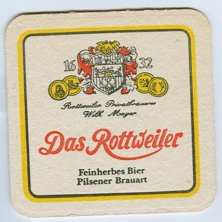 Rottweiler podstawka Awers