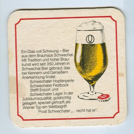 Schwechater podstawka Rewers