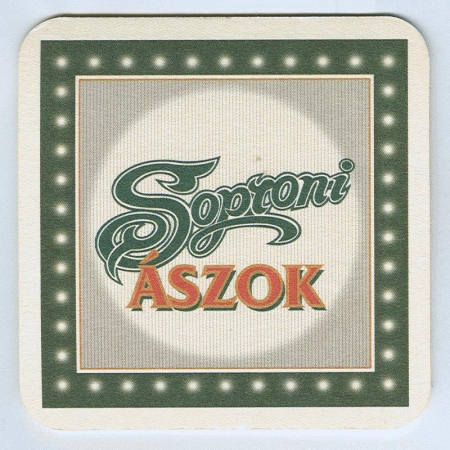 Soproni Ászok podstawka Awers