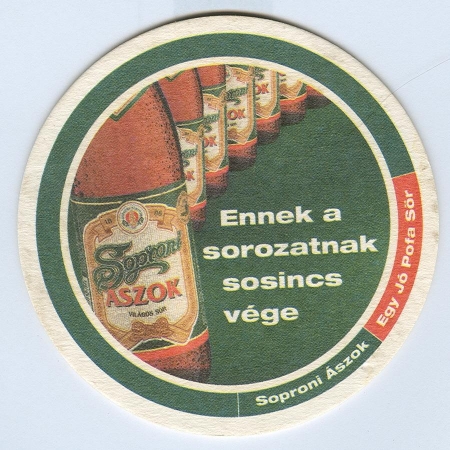 Soproni Ászok podstawka Rewers