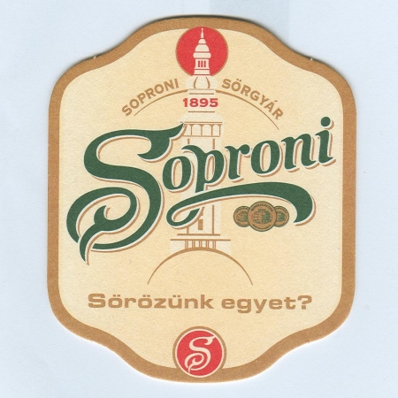 Soproni Ászok podstawka Awers