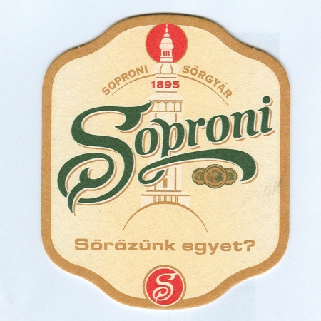 Soproni Ászok podstawka Awers
