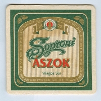 Soproni Ászok podstawka Awers