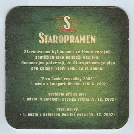 Staropramen podstawka Rewers