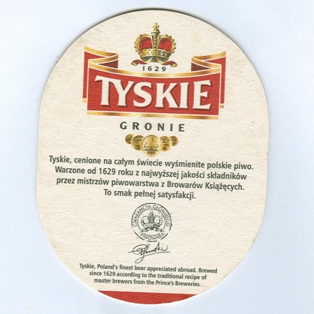 Tyskie podstawka Rewers