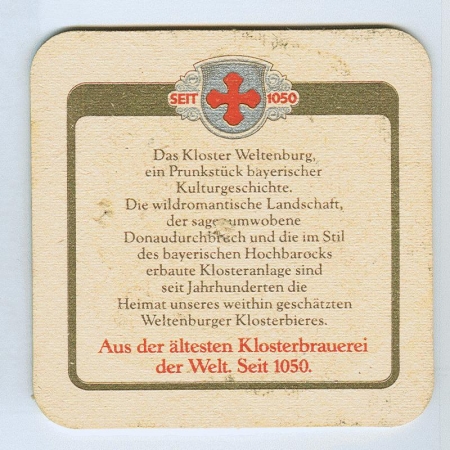 Weltenburger podstawka Rewers