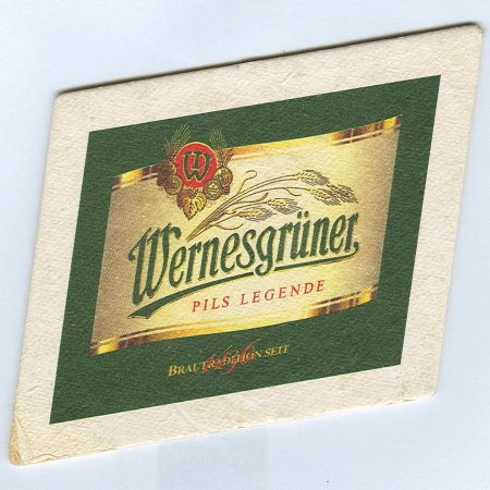 Wernesgrüner podstawka Awers