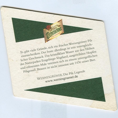 Wernesgrüner podstawka Rewers