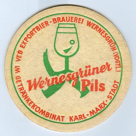 Wernesgrüner podstawka Awers