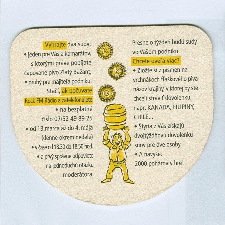Zlatý Ba¾ant podstawka Rewers